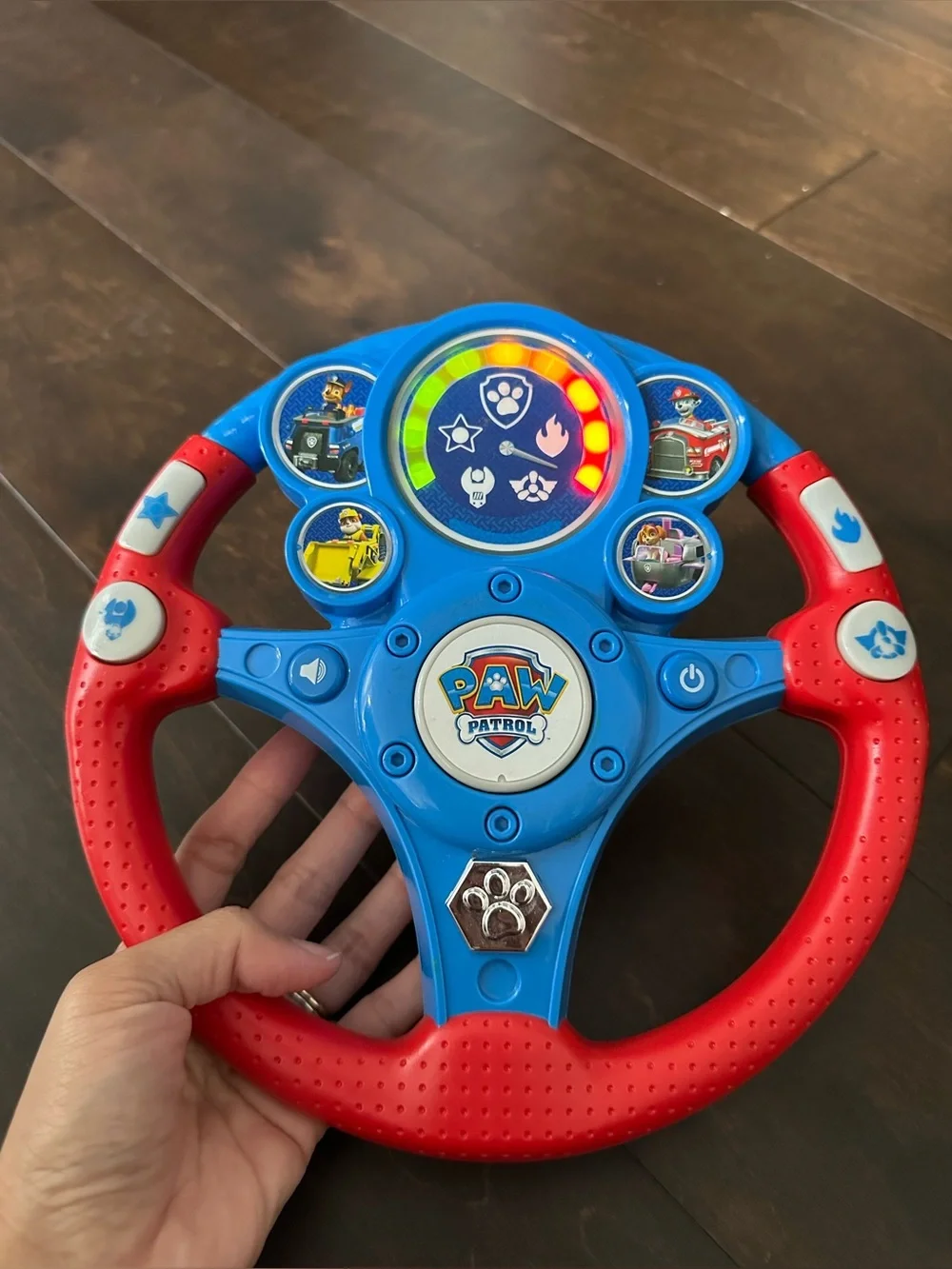 Paw Patrol Rev N' Roll Vibrating Smart Steering Wheel Lights & Sound